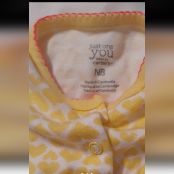 Baby Girl 4 piece Sleeper Set Newborn (Bundle) - Picture 2 of 11